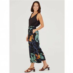 Thought Clothing Botanical Print Modal Wide Leg Culotte NWOT | US sz6 | UK sz10